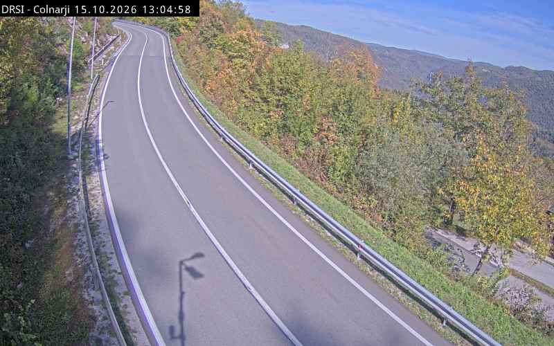 Kamera Fara – Colnarji, cestna kamera, posnetek 15. 10. 2026, 12:06